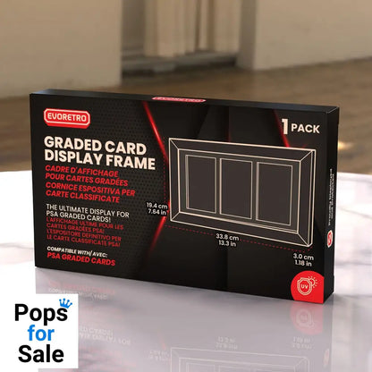 Evoretro Graded Card Display Frame for 3 PSA Graded Cards Gadgets