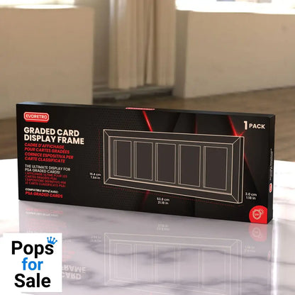 Evoretro Graded Card Display Frame for 5 PSA Graded Cards