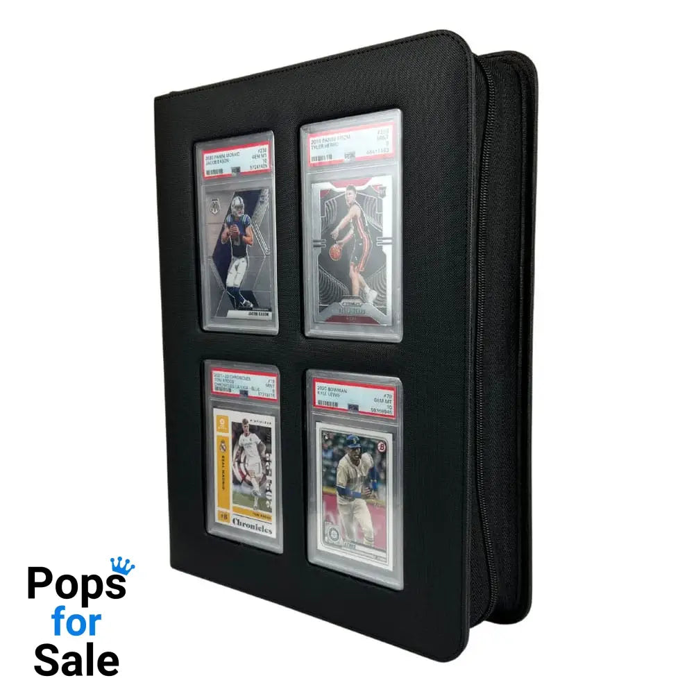 Evoretro Premium Card Slab Binder with Window Black