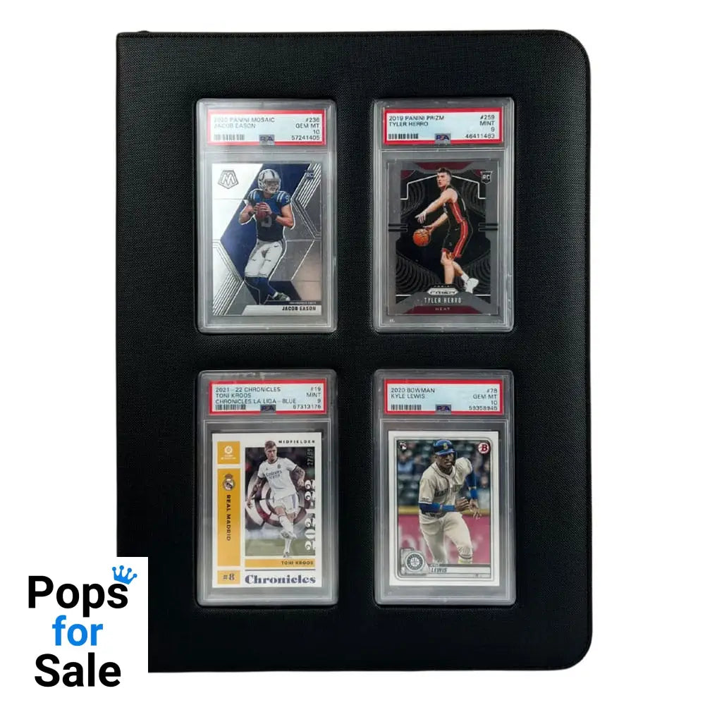 Evoretro Premium Card Slab Binder with Window Black Card Binders & Sheets