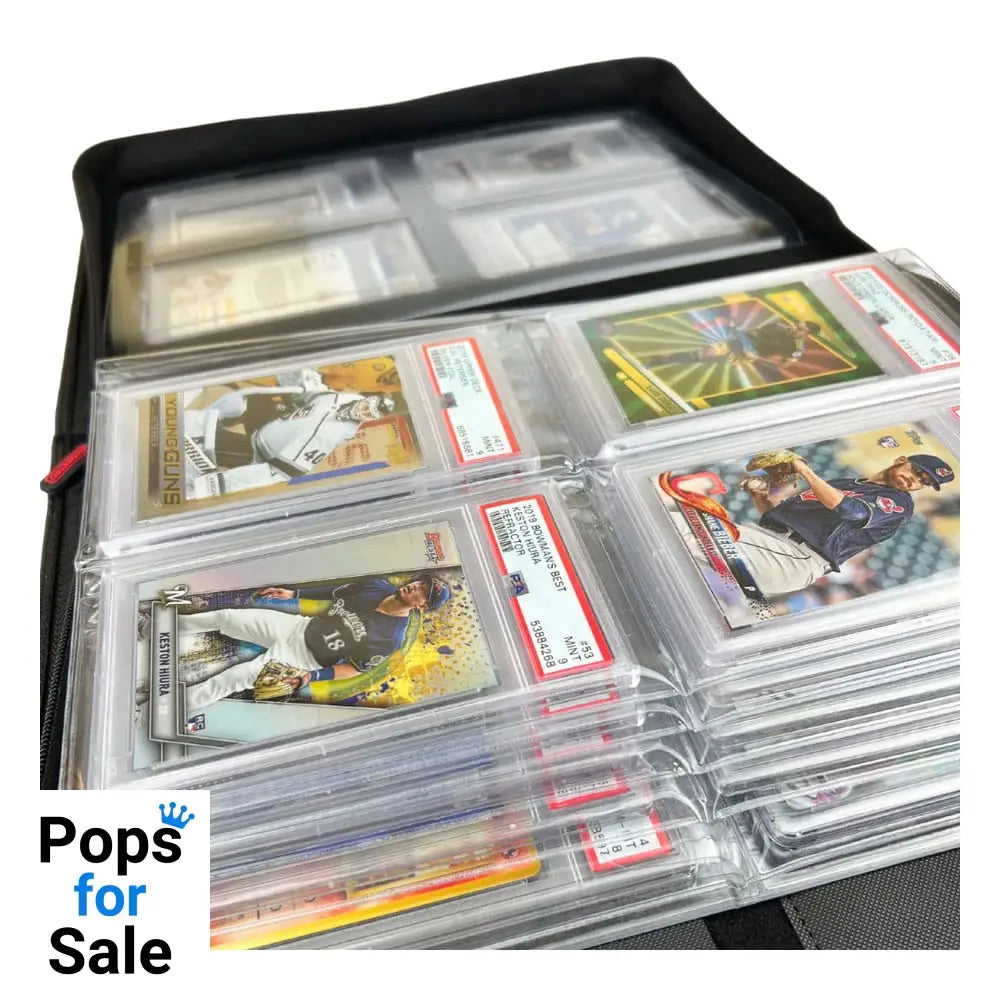 Evoretro Premium Card Slab Binder with Window Black