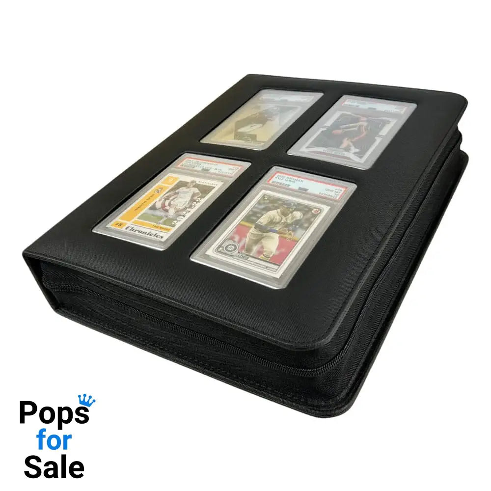 Evoretro Premium Card Slab Binder with Window Black