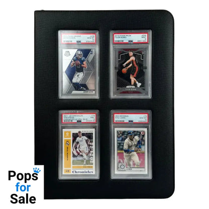 Evoretro Premium Card Slab Binder with Window Black Card Binders & Sheets