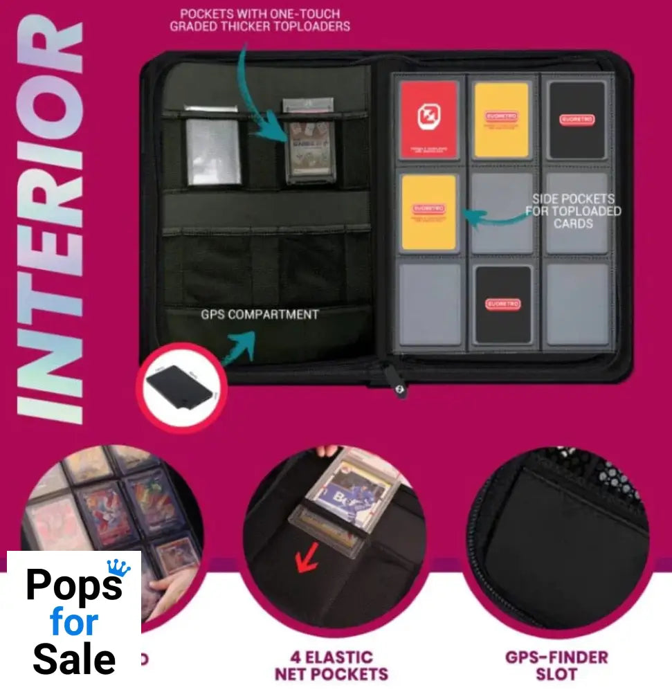 Evoretro Shield+ Topload Cards Binder 216 Cards Purple