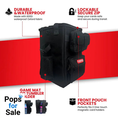 Evoretro Trading Card Backpack Black