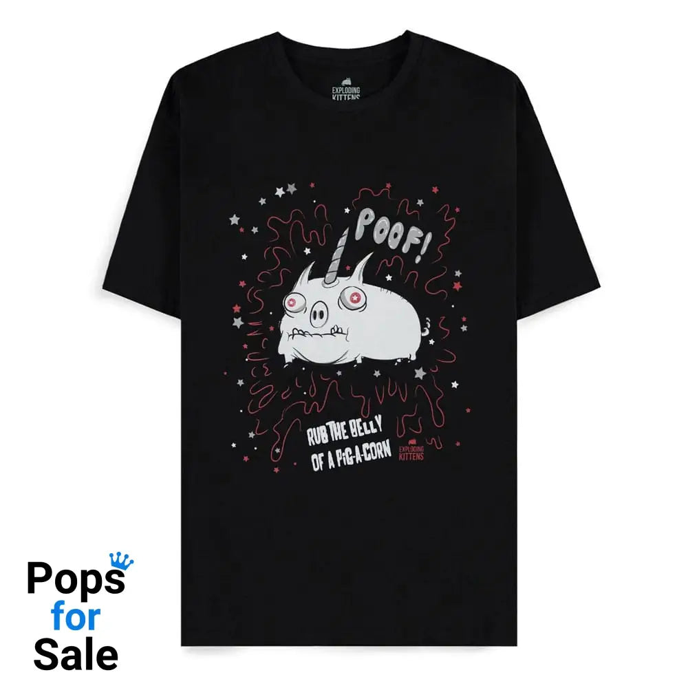 Exploding Kittens T-Shirt POOF! Size M