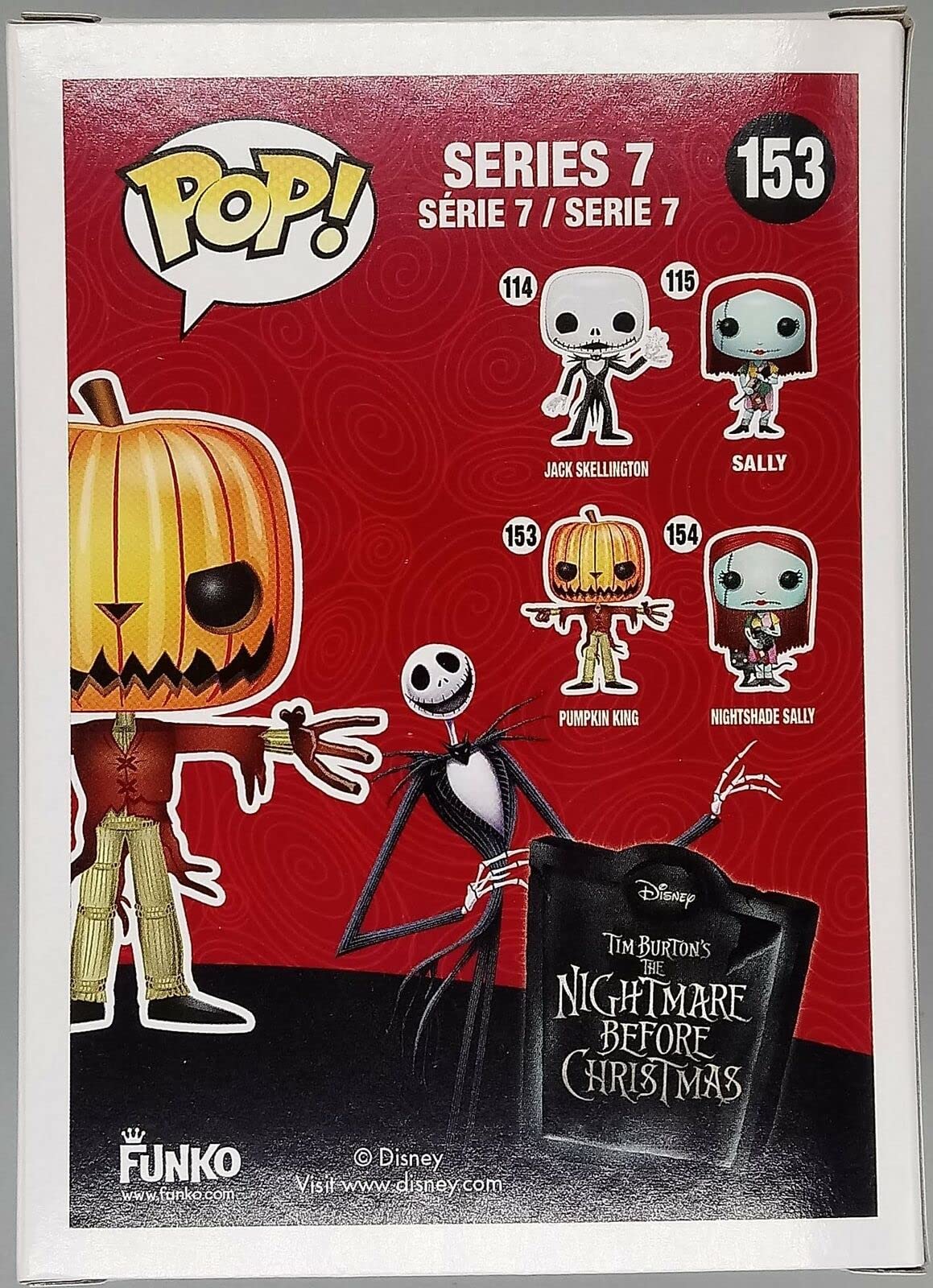 153 Pumpkin King Disney The Nightmare Before Christmas Funko POP - Box Damaged