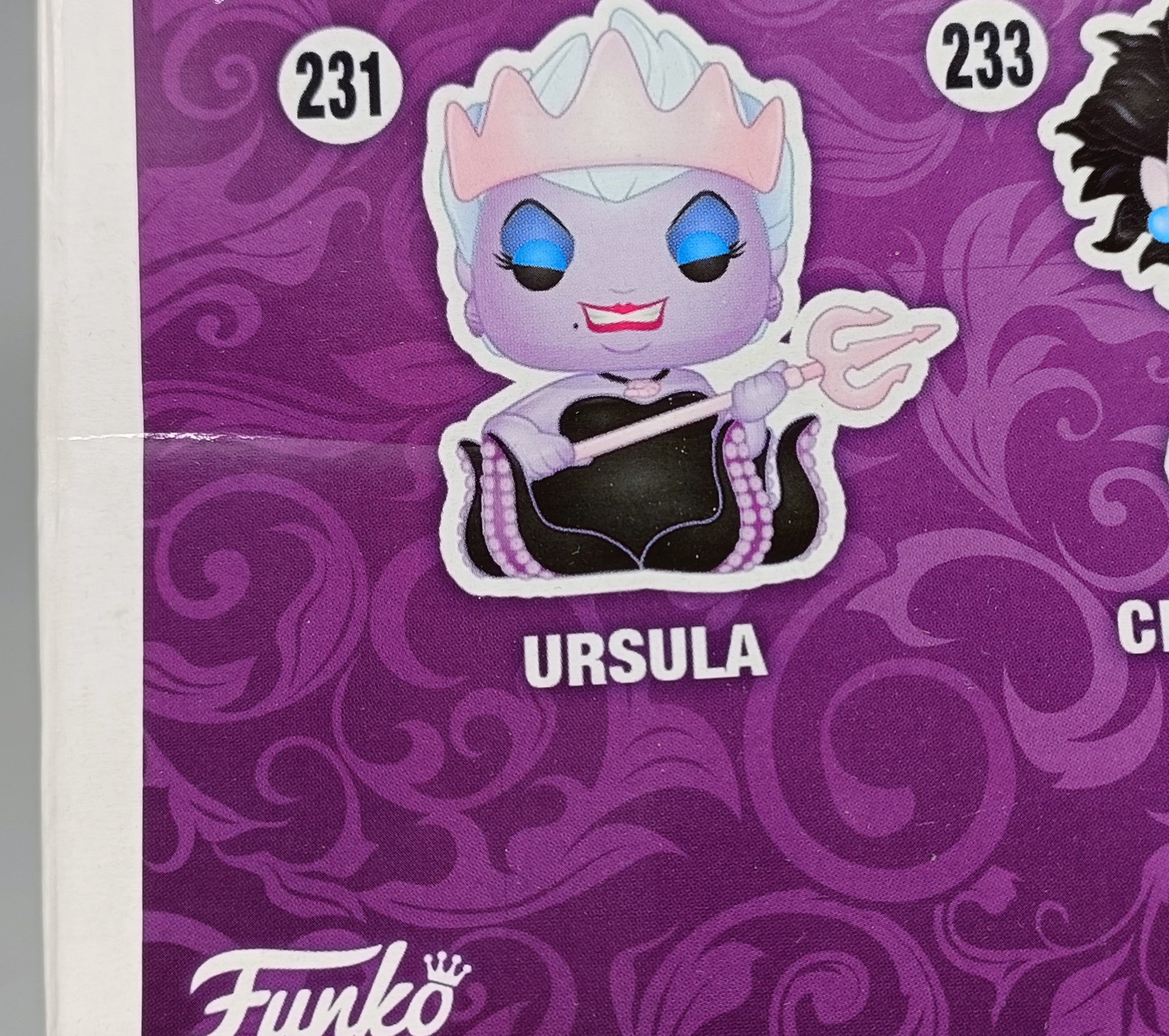 [2 Pack] Ursula with Cruella De Vil - Disney Little Mermaid - 101 Dalmations - Box Damaged Funko POP