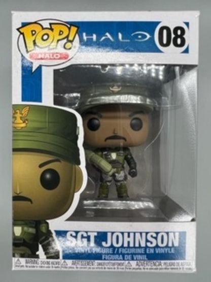 #08 Sgt Johnson - Halo - Box Damaged Funko POP