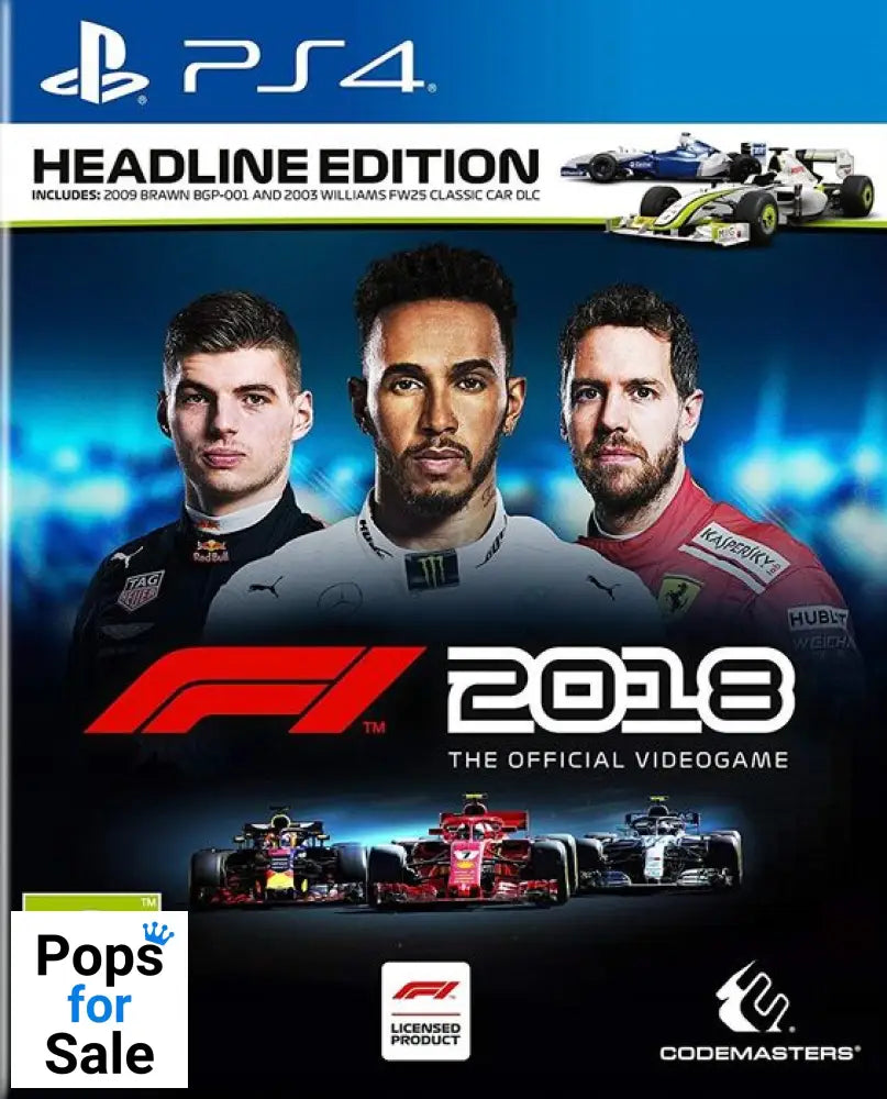 F1 2018 for Playstation 4 (PS4)