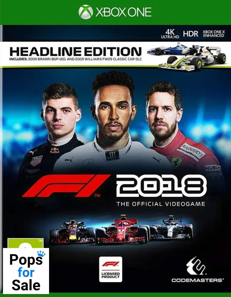 F1 2018 Standard Edition for Microsoft Xbox One (XB1)