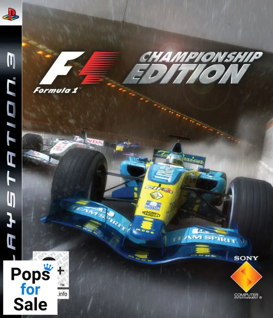 F1: Championship Edition for Playstation 3 (PS3)