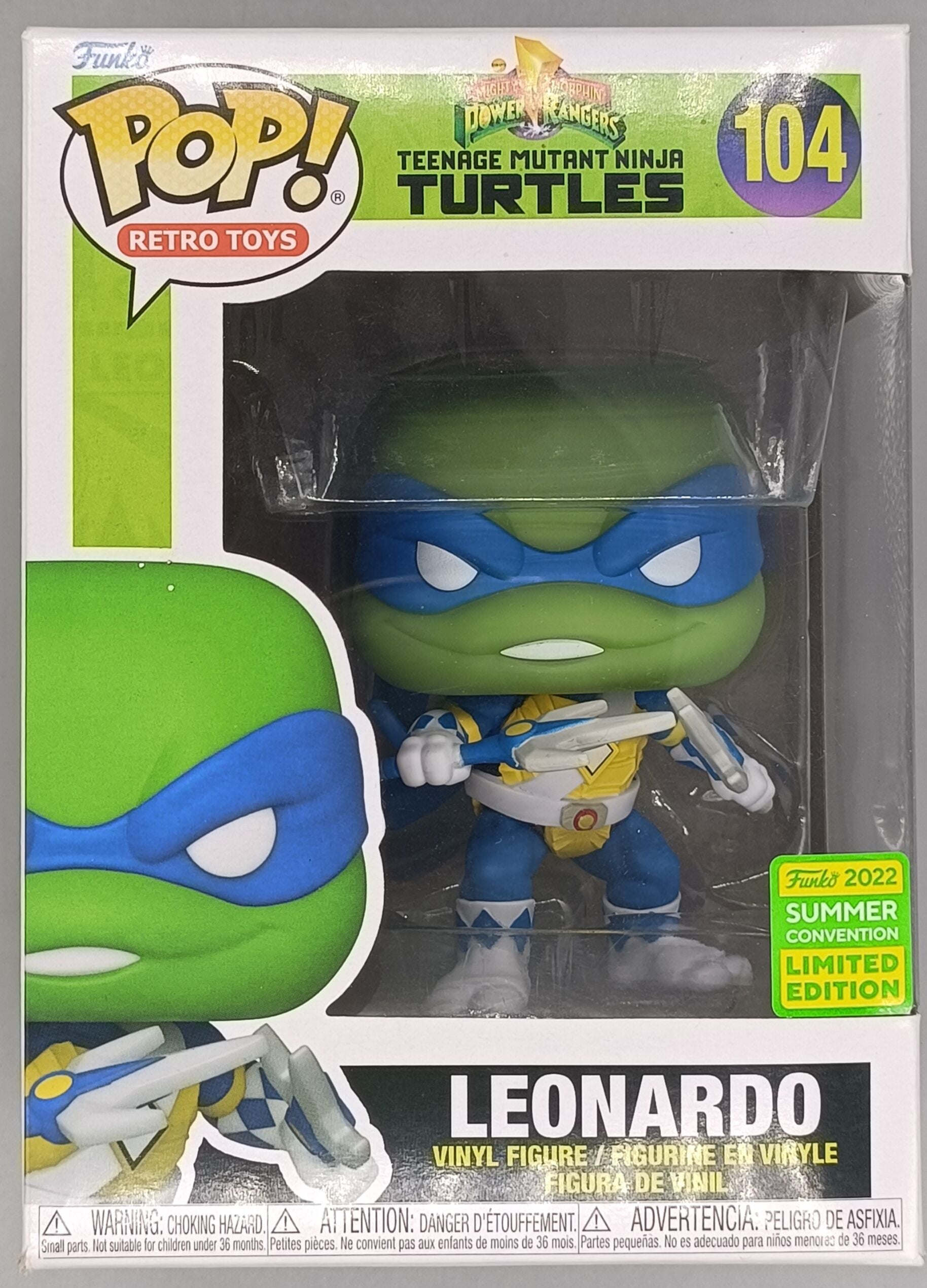 104 Leonardo - Teenage Mutant Ninja Turtles TMNT - 2022 Con - Box Damaged Funko POP