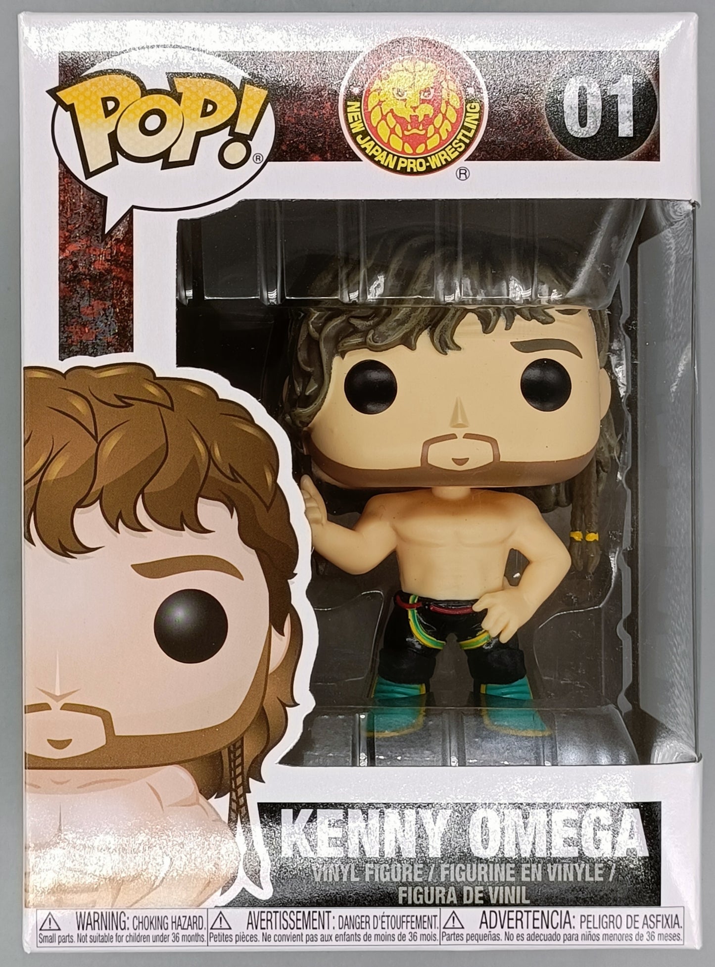 01 Kenny Omega - New Japan Pro Wrestling NJPW AEW Bullet Club - Damaged Box Funko POP