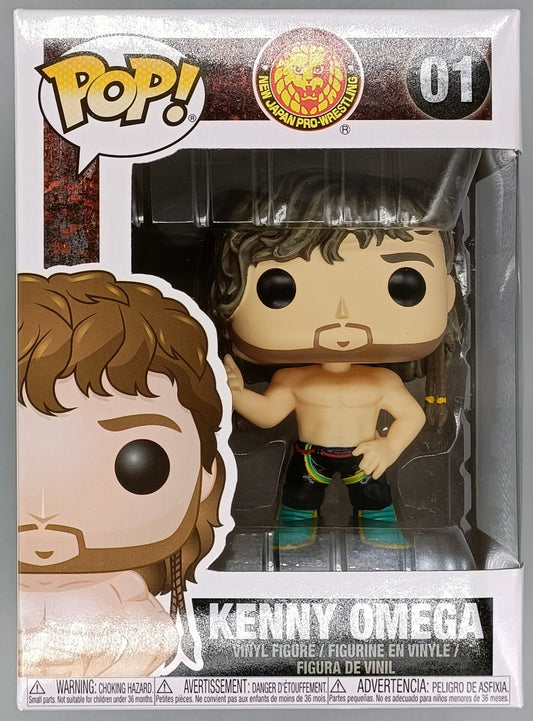 01 Kenny Omega - New Japan Pro Wrestling NJPW AEW Bullet Club - Damaged Box Funko POP