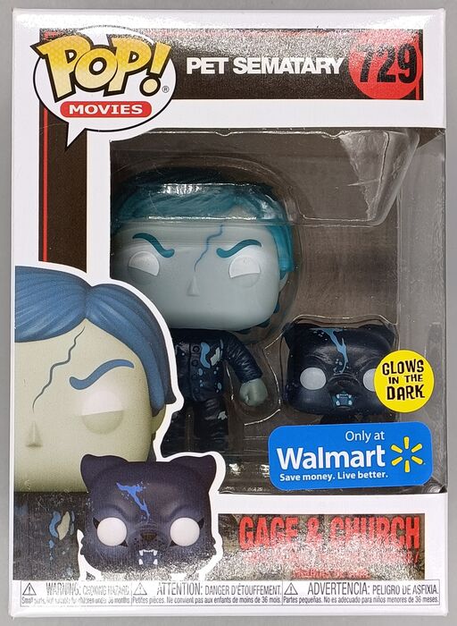 #729 Gage & Church Glow Pet Semetary - Horror - Box Damaged Funko POP