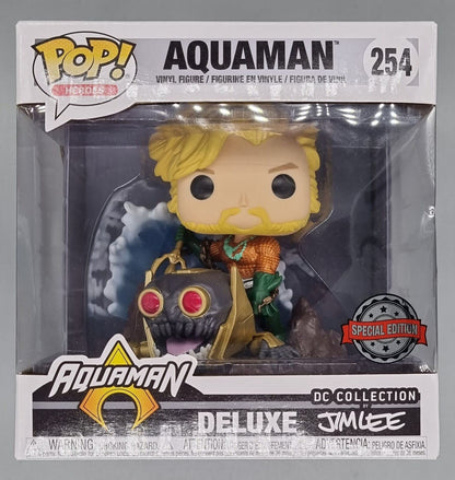 254 Aquaman - Deluxe - DC Jim Lee Funko POP - Box Damaged