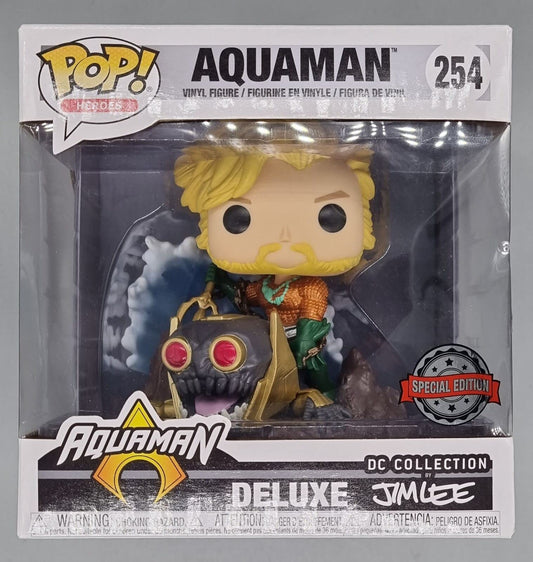 254 Aquaman - Deluxe - DC Jim Lee Funko POP - Box Damaged