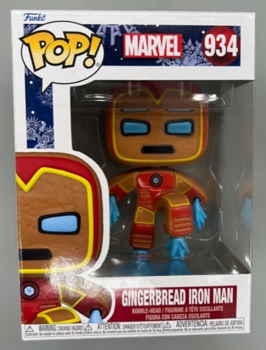 934 Gingerbread Iron Man - Marvel Christmas - Funko POP - Box Damaged