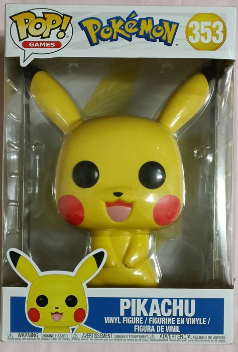 353 Pikachu - 10 Inch Supersize - Pokemon - Funko POP - Box Damaged