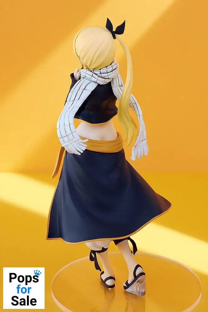 Fairy Tail Pop Up Parade PVC Statue Lucy Heartfilia Natsu Costume Ver. L Size 22 cm