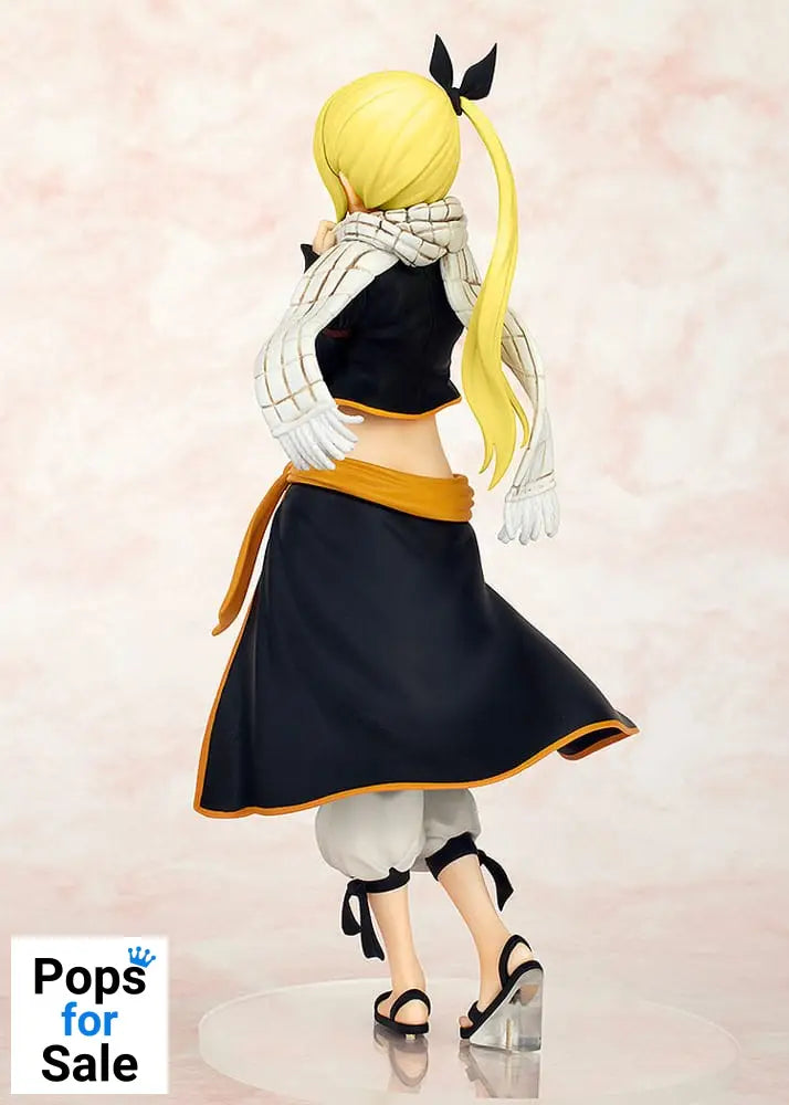 Fairy Tail Pop Up Parade PVC Statue Lucy Heartfilia Natsu Costume Ver. L Size 22 cm