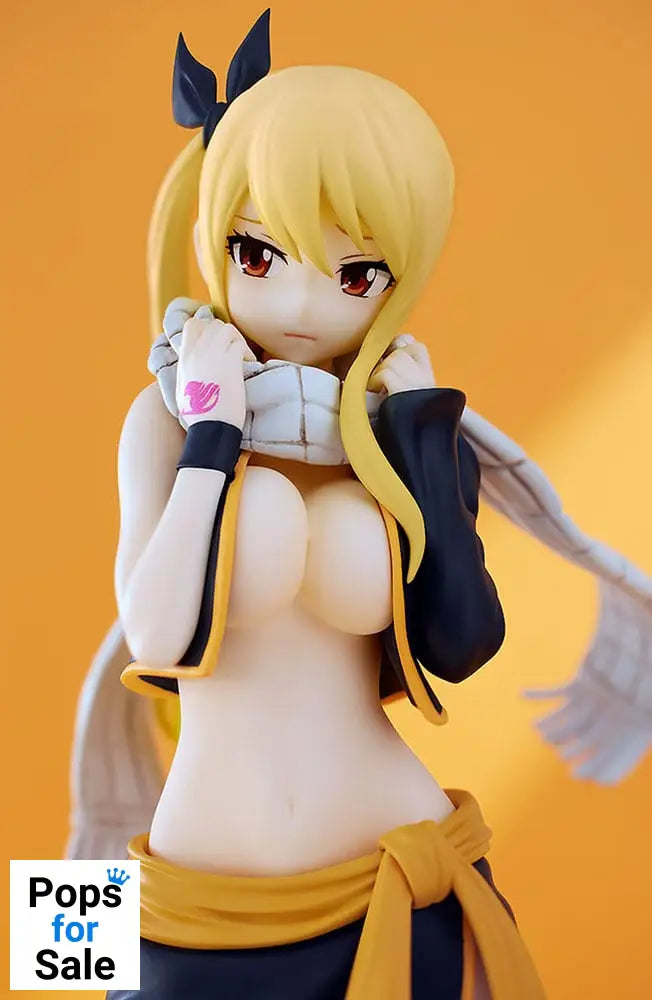 Fairy Tail Pop Up Parade PVC Statue Lucy Heartfilia Natsu Costume Ver. L Size 22 cm