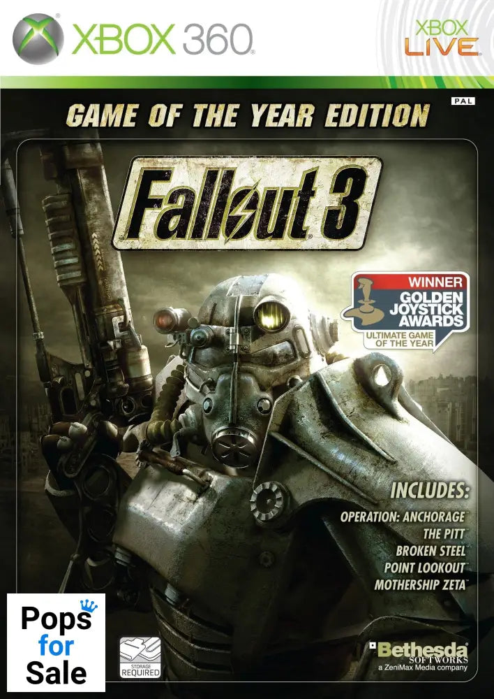 Fallout 3 Game of the Year Edition for Microsoft Xbox 360