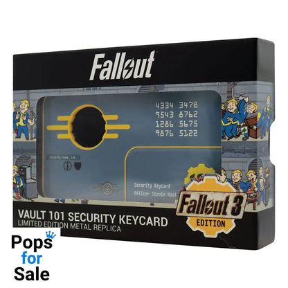 Fallout 3 Replica Vault 101 Security Keycard Limited Edition