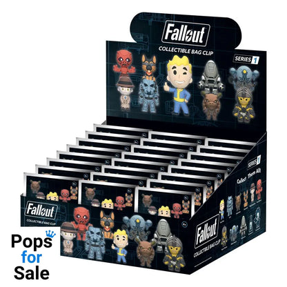 Fallout 3D Foam Bag Clips Series 1 Display (24) Keyrings,Blind Boxes