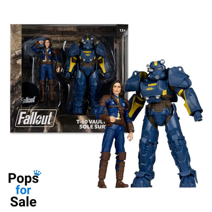 Fallout 4 Statue 2-Pack T-60 Vault Tec & Sole Survivor 18 cm