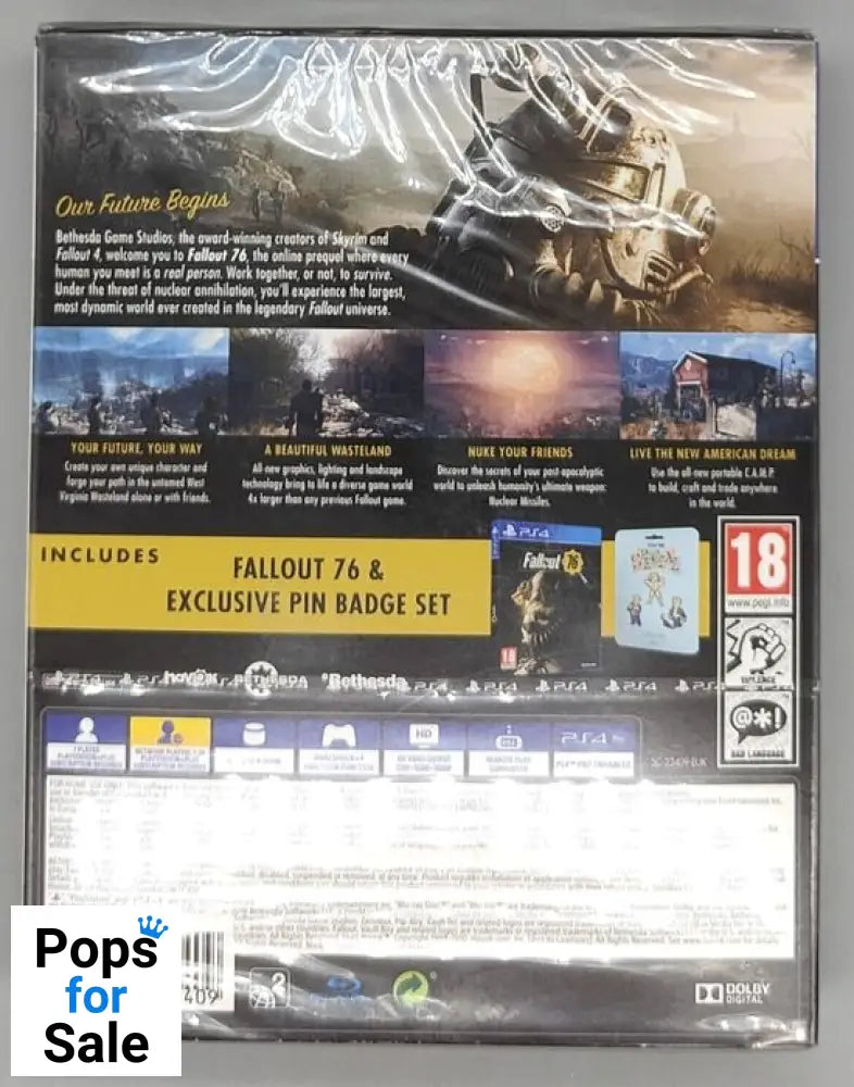 Fallout 76 Special Edition & Pin Badge Set for Playstation 4 (PS4) - [NEW]