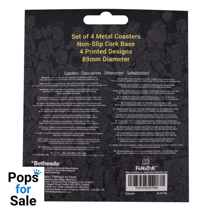 Fallout Coaster 4-Pack Metal Drinks