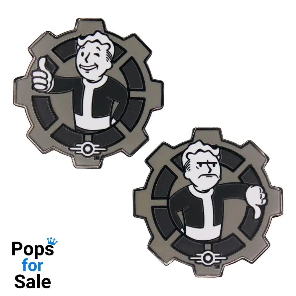 Fallout Collectable Coin Decision Black & White Limited Edition Coins