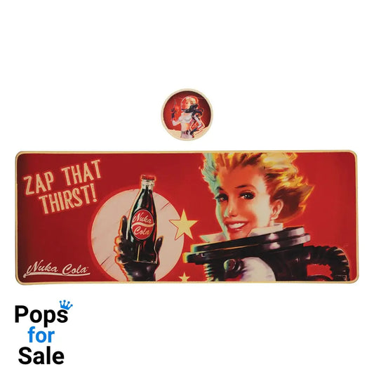 Fallout Desk Pad & Coaster Set Nuka-Cola Stationery