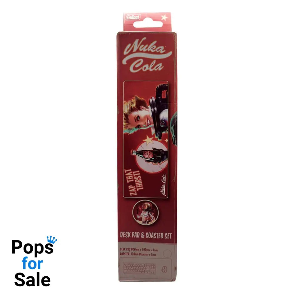 Fallout Desk Pad & Coaster Set Nuka-Cola Stationery
