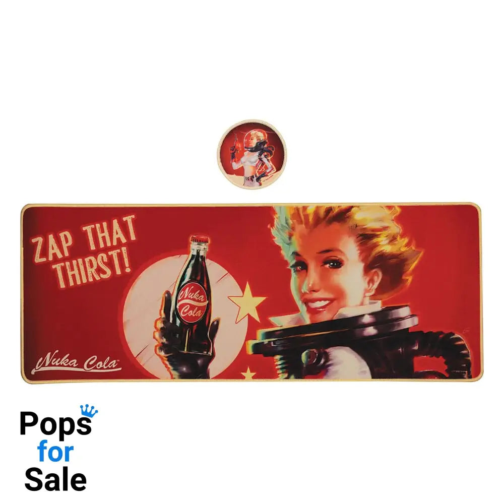 Fallout Desk Pad & Coaster Set Nuka-Cola