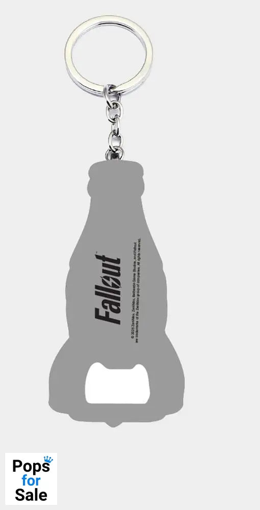 Fallout Keychain with Bottle Opener Nuka Cola Logo
