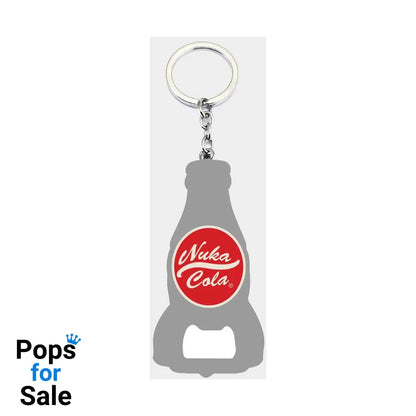Fallout Keychain with Bottle Opener Nuka Cola Logo