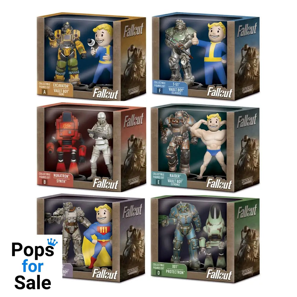 Fallout Mini Figures 2-Pack 7 cm Assortment (6) Statues