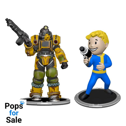 Fallout Mini Figures 2-Pack Set A Excavator & Vault Boy (Gun) 7 cm Statues