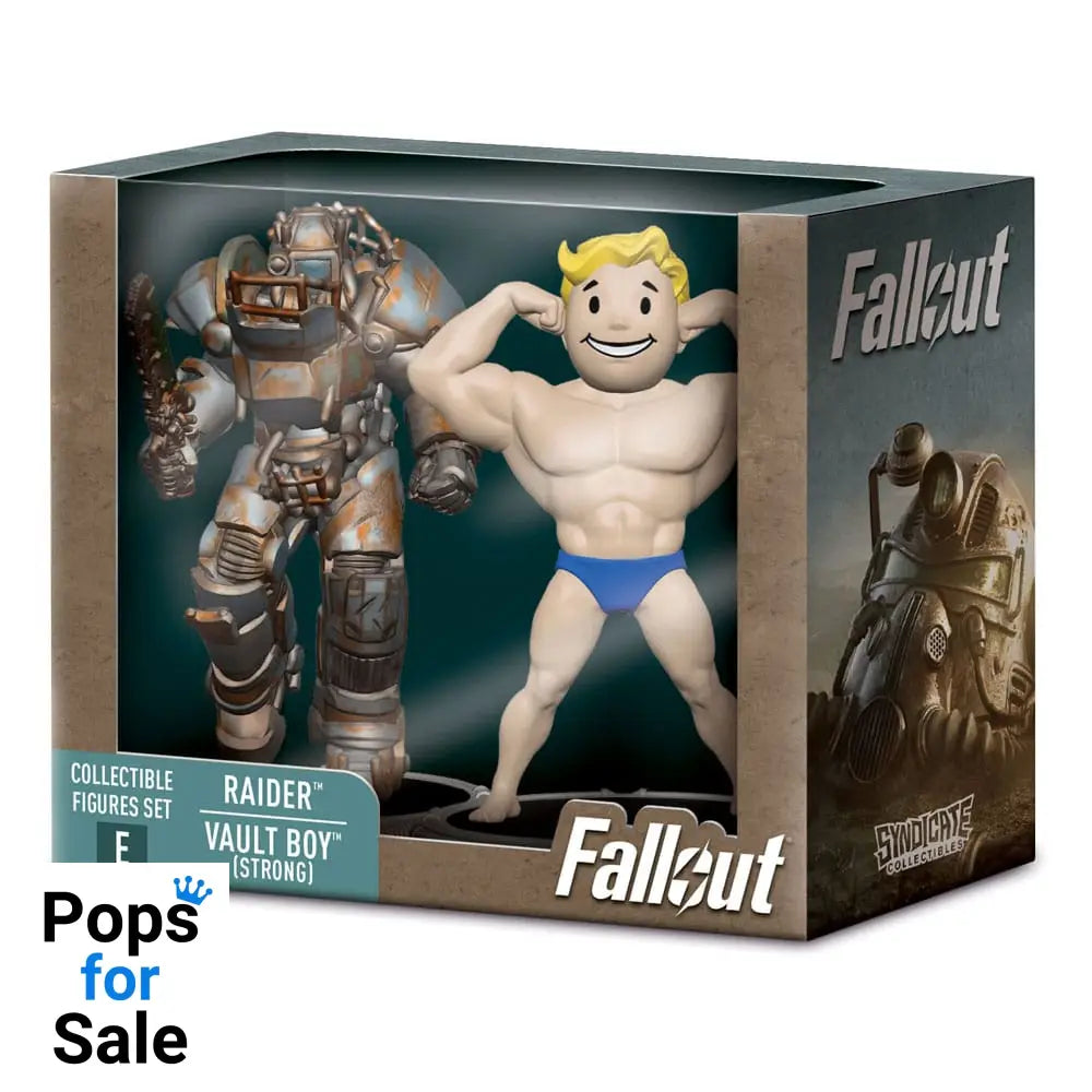 Fallout Mini Figures 2-Pack Set E Raider & Vault Boy (Strong) 7 cm