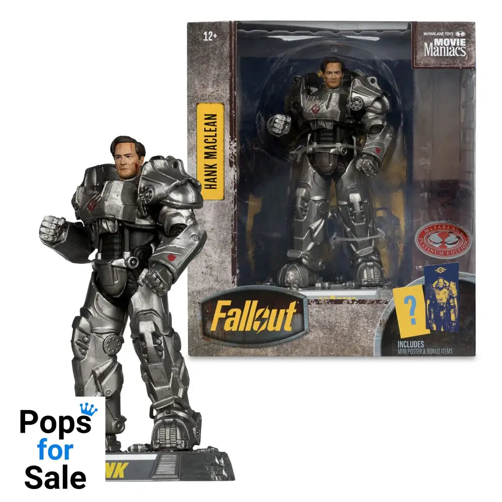 Fallout Movie Maniacs Action Figure Hank Maclean (Season 2) (Red Platinum Edition) 17 cm
