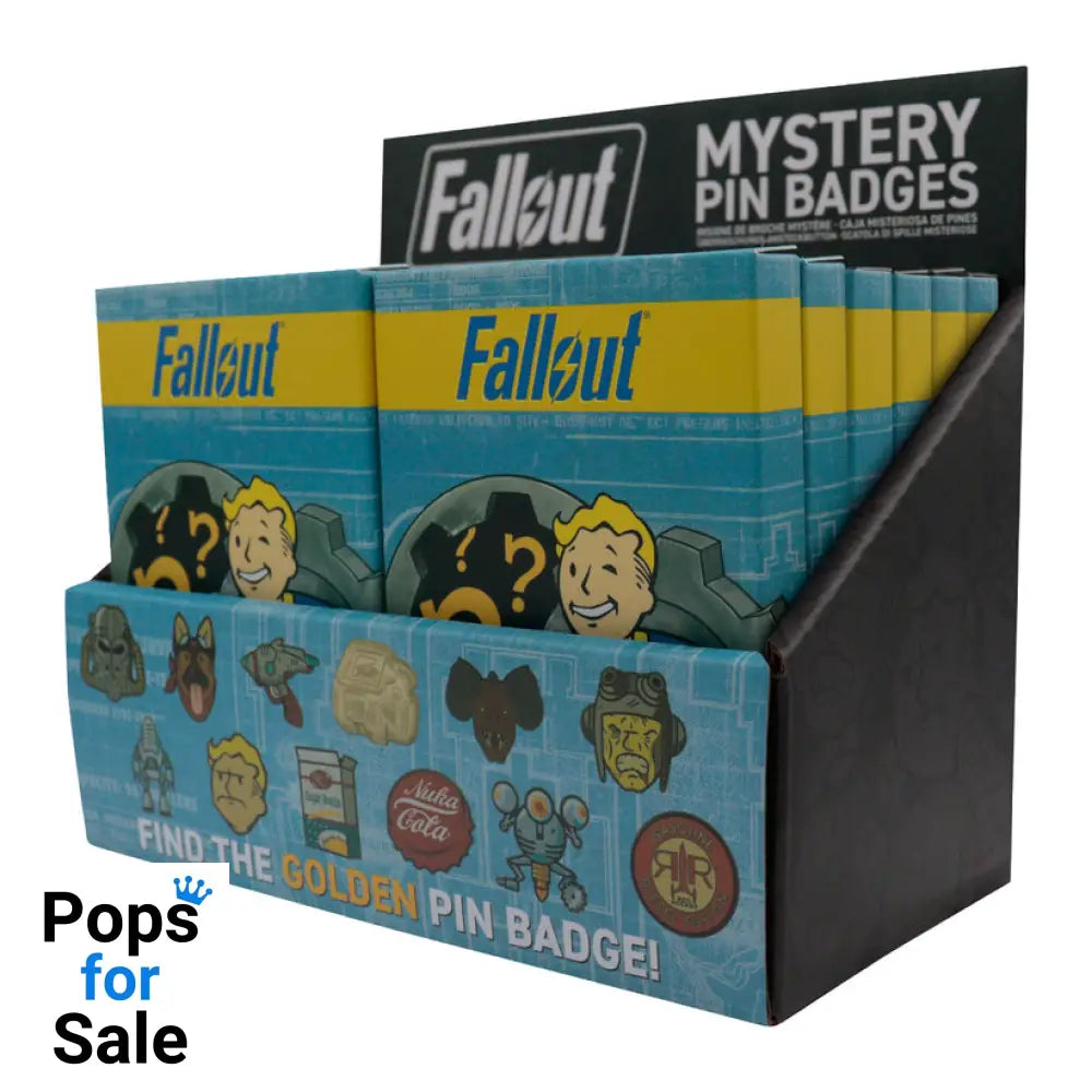 Fallout Mystery Pin Badge CDU Containing 12 Blind Boxes Mystery Pins (CDU of 12 Pins)