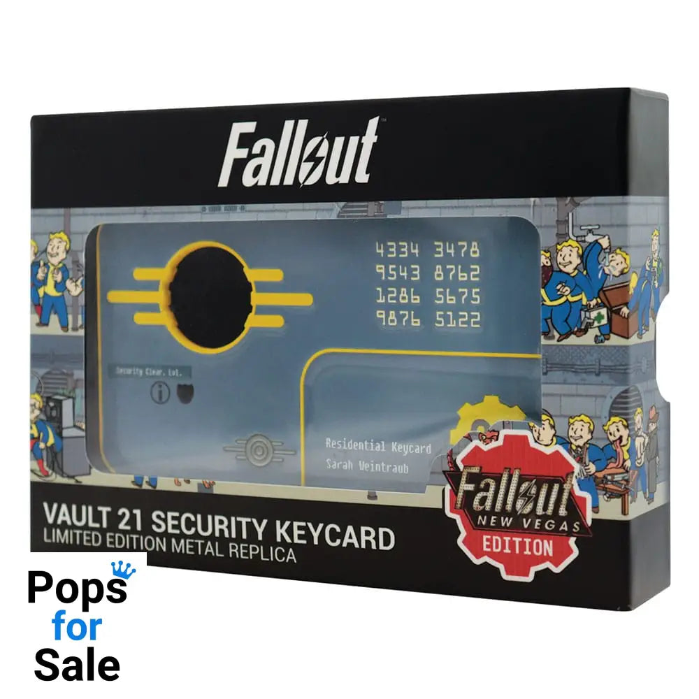 Fallout: New Vegas Replica Vault 21 Security Keycard Limited Edition