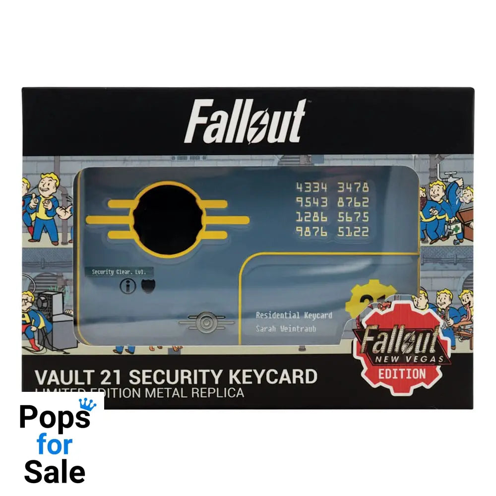 Fallout: New Vegas Replica Vault 21 Security Keycard Limited Edition