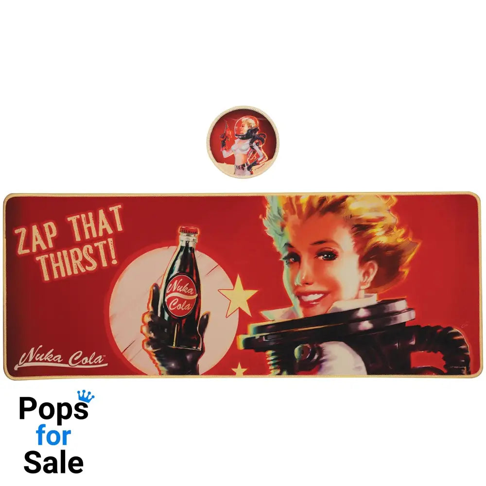 Fallout Nuka-Cola XL Desk Pad and Coaster Set