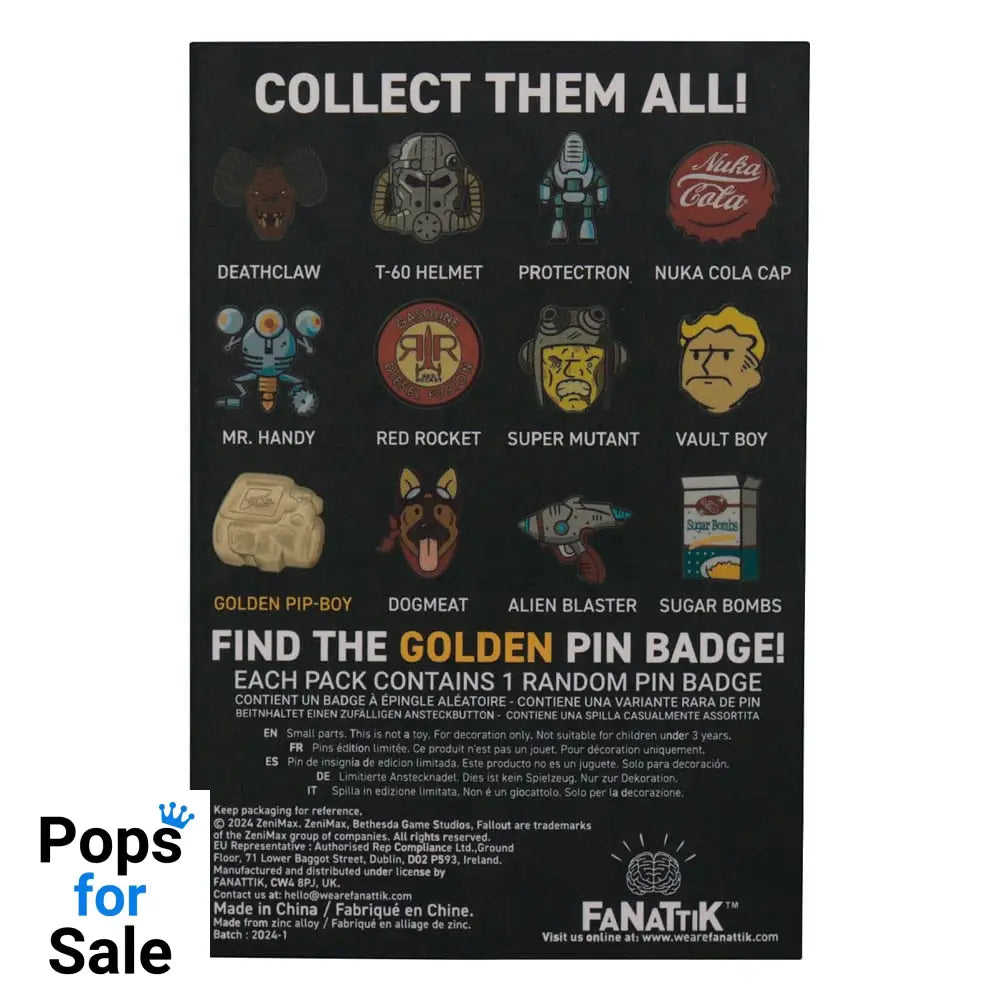 Fallout Pin Badge Mystery Pin