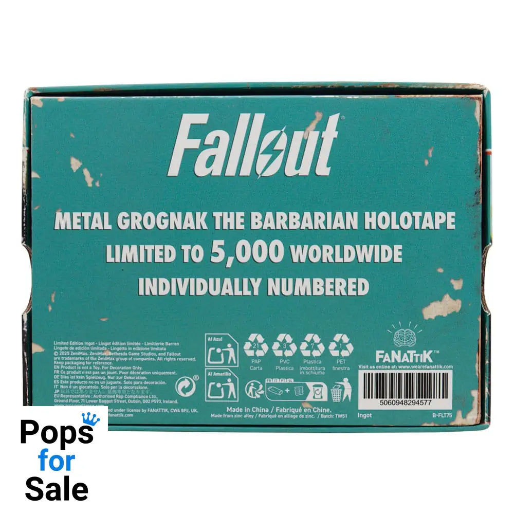 Fallout Replica Grognak the Barbarian Holotape Replicas 1/1