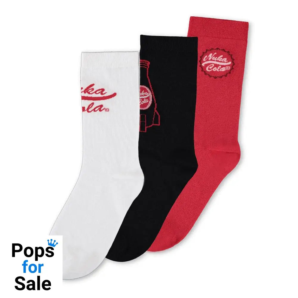 Fallout Socks 3-Pack Nuka Cola 43-46 Footwear